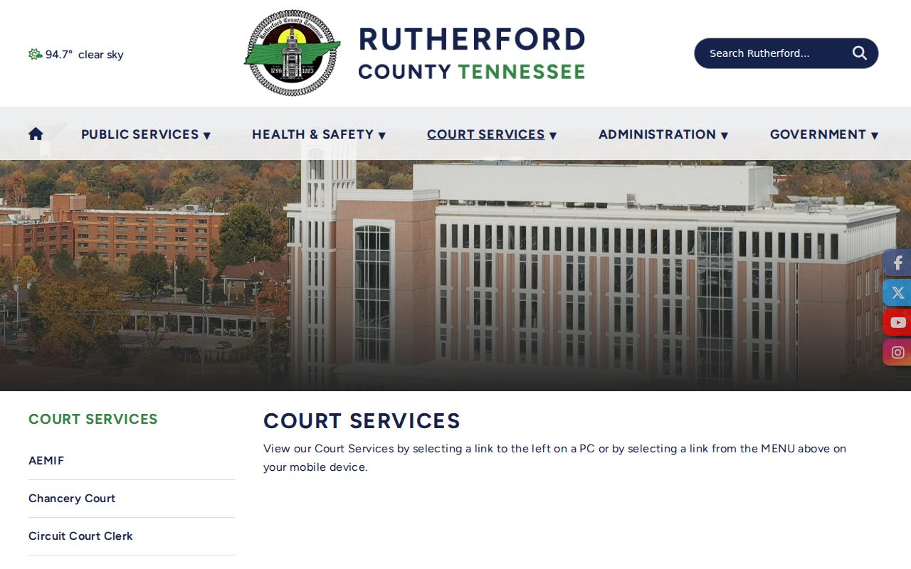 La Vergne residents directory Rutherford County court services