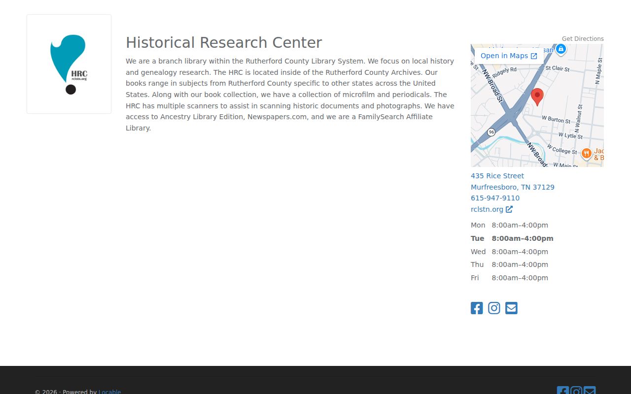 La Vergne city directory research at Rutherford Historical Research Center