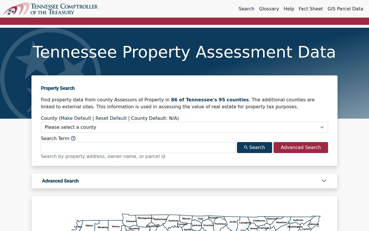 La Vergne neighbors search in Tennessee Property Assessment Data advanced fields